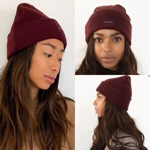 Gigi Pip maroon beanie unisex hat